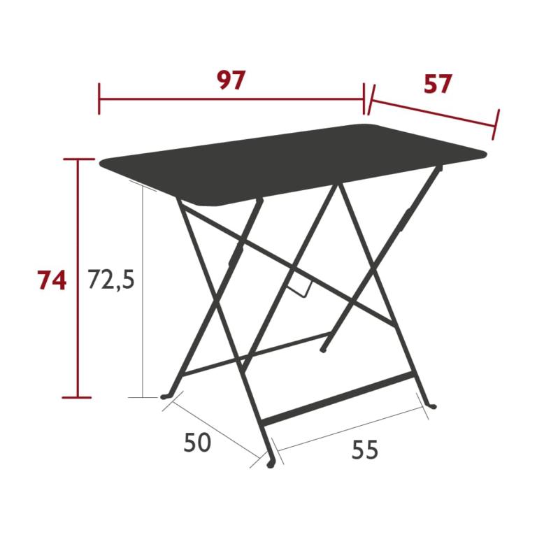 BISTRO FOLDING TABLE 97X57