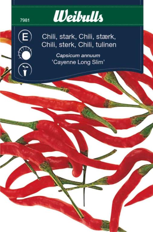 Chili Stærk 'Cayenne Long Slim'
