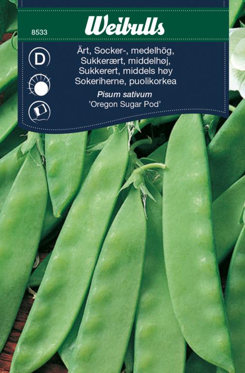Ært sukker middelhøj 'Oregon Sugar Pod'